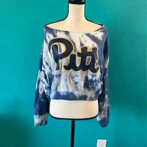 New with tags cropped Pittsburgh tie dye jacket from PINK in size small